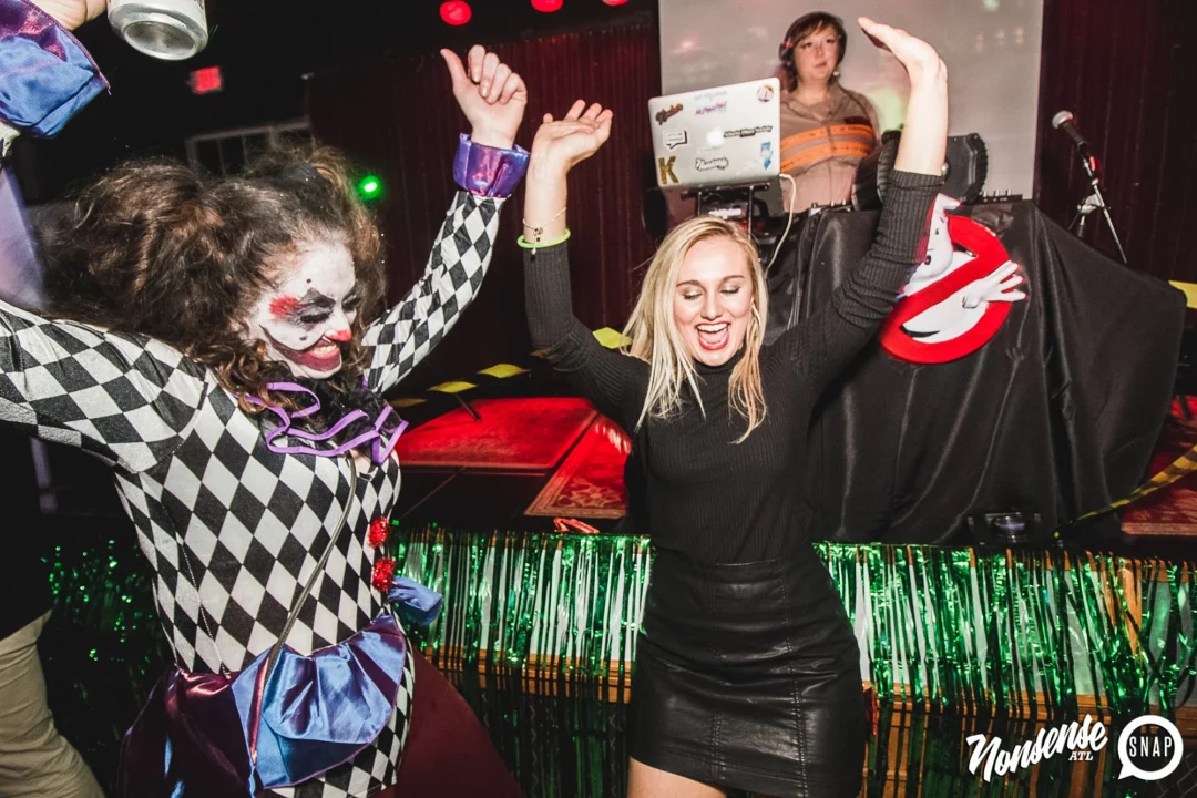 Dr Peter Venkman's Spook Central Halloween Dance Party! Thursday October 31, 2019. Presented by Nonsense ATL at Venkman's, Old Fourth Ward, Atlanta. Kimber was the DJ. Photo by Oh Snap.