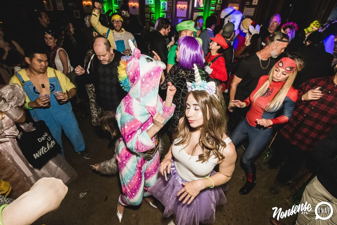 Dr Peter Venkman's Spook Central Halloween Dance Party! Thursday October 31, 2019. Presented by Nonsense ATL at Venkman's, Old Fourth Ward, Atlanta. Kimber was the DJ. Photo by Oh Snap.