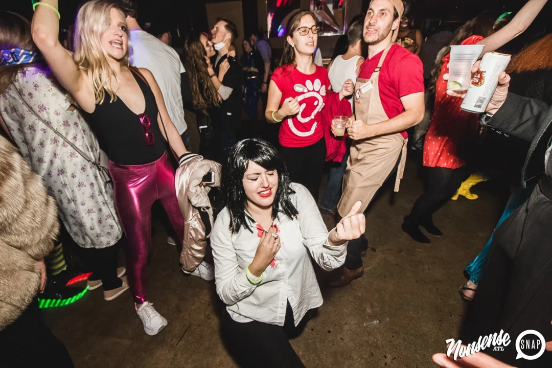 Dr Peter Venkman's Spook Central Halloween Dance Party! Thursday October 31, 2019. Presented by Nonsense ATL at Venkman's, Old Fourth Ward, Atlanta. Kimber was the DJ. Photo by Oh Snap.