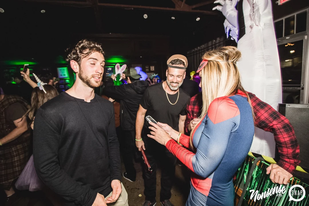 Dr Peter Venkman's Spook Central Halloween Dance Party! Thursday October 31, 2019. Presented by Nonsense ATL at Venkman's, Old Fourth Ward, Atlanta. Kimber was the DJ. Photo by Oh Snap.