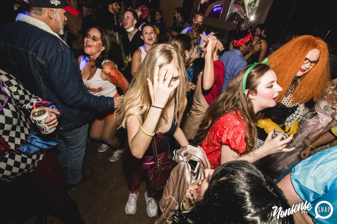 Dr Peter Venkman's Spook Central Halloween Dance Party! Thursday October 31, 2019. Presented by Nonsense ATL at Venkman's, Old Fourth Ward, Atlanta. Kimber was the DJ. Photo by Oh Snap.