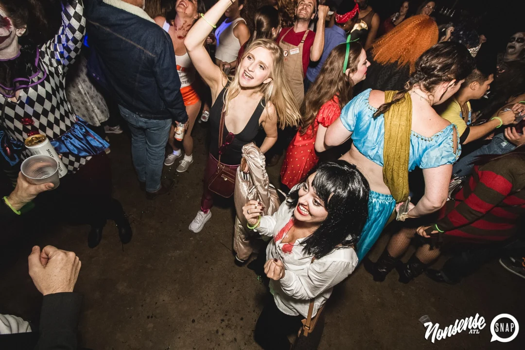 Dr Peter Venkman's Spook Central Halloween Dance Party! Thursday October 31, 2019. Presented by Nonsense ATL at Venkman's, Old Fourth Ward, Atlanta. Kimber was the DJ. Photo by Oh Snap.