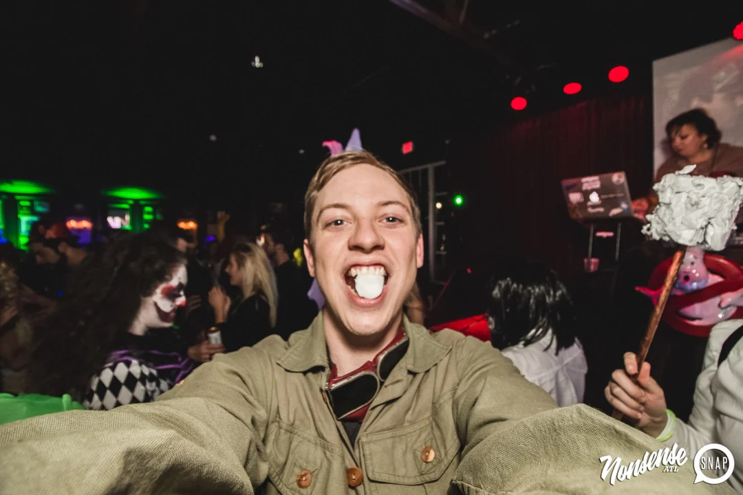 Dr Peter Venkman's Spook Central Halloween Dance Party! Thursday October 31, 2019. Presented by Nonsense ATL at Venkman's, Old Fourth Ward, Atlanta. Kimber was the DJ. Photo by Oh Snap.