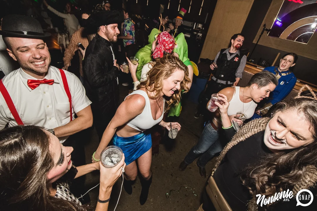Dr Peter Venkman's Spook Central Halloween Dance Party! Thursday October 31, 2019. Presented by Nonsense ATL at Venkman's, Old Fourth Ward, Atlanta. Kimber was the DJ. Photo by Oh Snap.