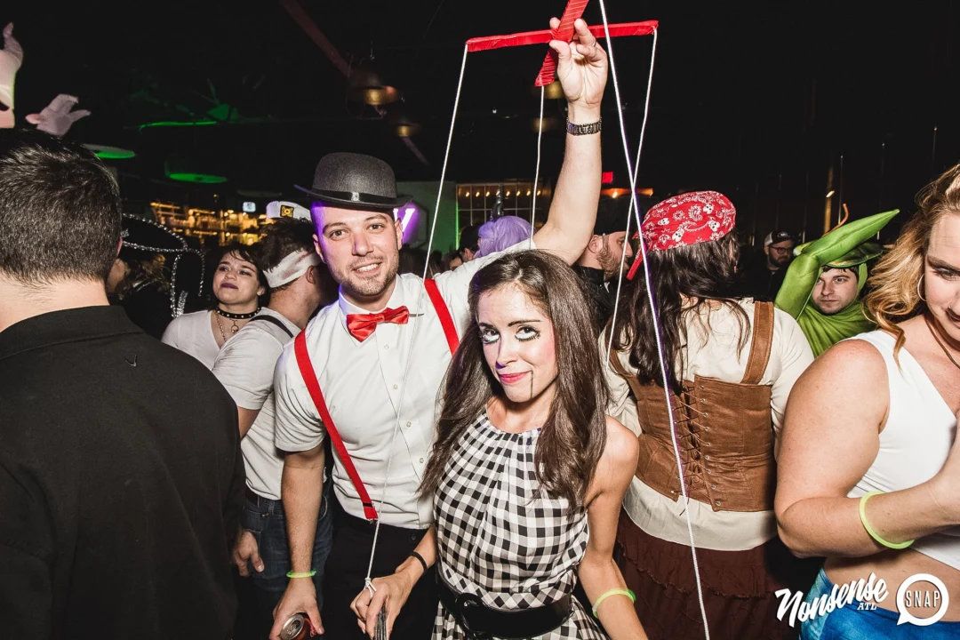 Dr Peter Venkman's Spook Central Halloween Dance Party! Thursday October 31, 2019. Presented by Nonsense ATL at Venkman's, Old Fourth Ward, Atlanta. Kimber was the DJ. Photo by Oh Snap.