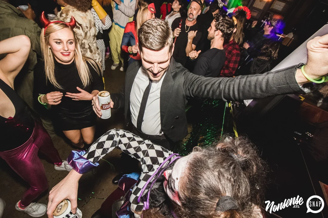 Dr Peter Venkman's Spook Central Halloween Dance Party! Thursday October 31, 2019. Presented by Nonsense ATL at Venkman's, Old Fourth Ward, Atlanta. Kimber was the DJ. Photo by Oh Snap.