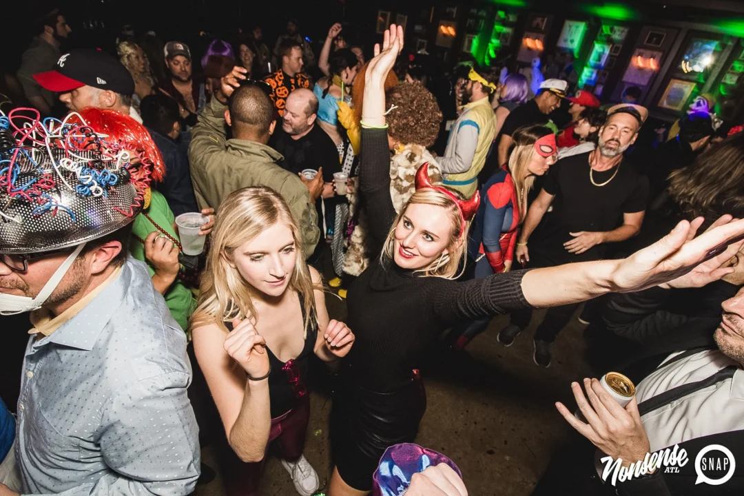 Dr Peter Venkman's Spook Central Halloween Dance Party! Thursday October 31, 2019. Presented by Nonsense ATL at Venkman's, Old Fourth Ward, Atlanta. Kimber was the DJ. Photo by Oh Snap.