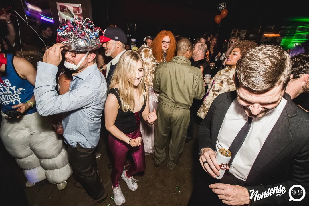 Dr Peter Venkman's Spook Central Halloween Dance Party! Thursday October 31, 2019. Presented by Nonsense ATL at Venkman's, Old Fourth Ward, Atlanta. Kimber was the DJ. Photo by Oh Snap.