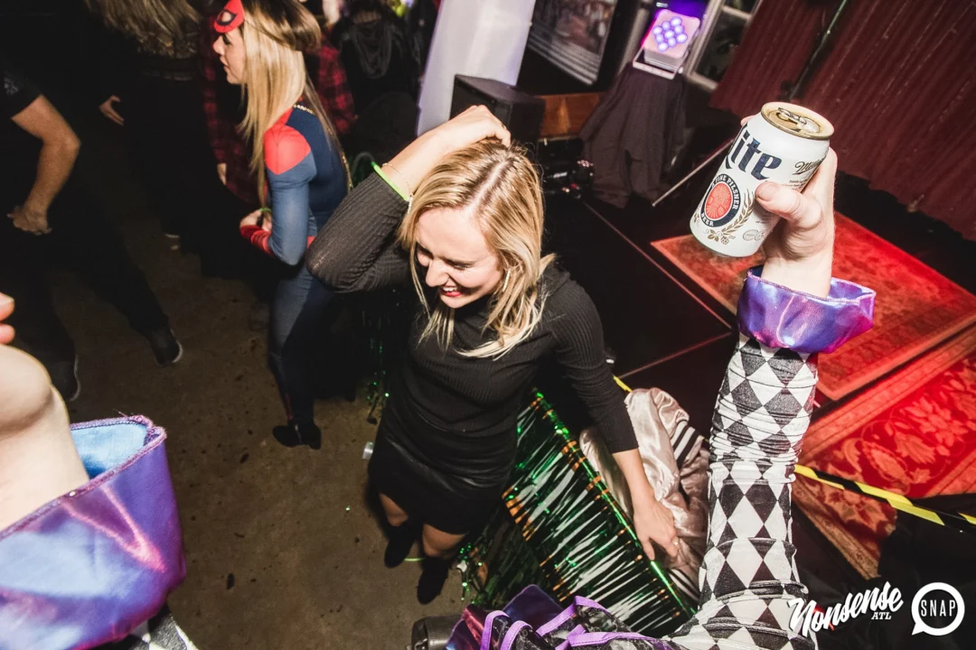 Dr Peter Venkman's Spook Central Halloween Dance Party! Thursday October 31, 2019. Presented by Nonsense ATL at Venkman's, Old Fourth Ward, Atlanta. Kimber was the DJ. Photo by Oh Snap.