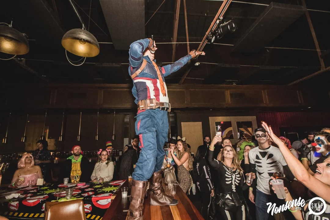 Dr Peter Venkman's Spook Central Halloween Dance Party! Thursday October 31, 2019. Presented by Nonsense ATL at Venkman's, Old Fourth Ward, Atlanta. Kimber was the DJ. Photo by Oh Snap.