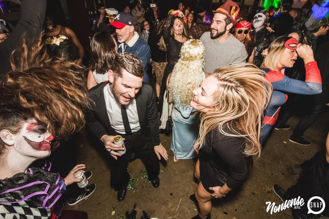 Dr Peter Venkman's Spook Central Halloween Dance Party! Thursday October 31, 2019. Presented by Nonsense ATL at Venkman's, Old Fourth Ward, Atlanta. Kimber was the DJ. Photo by Oh Snap.