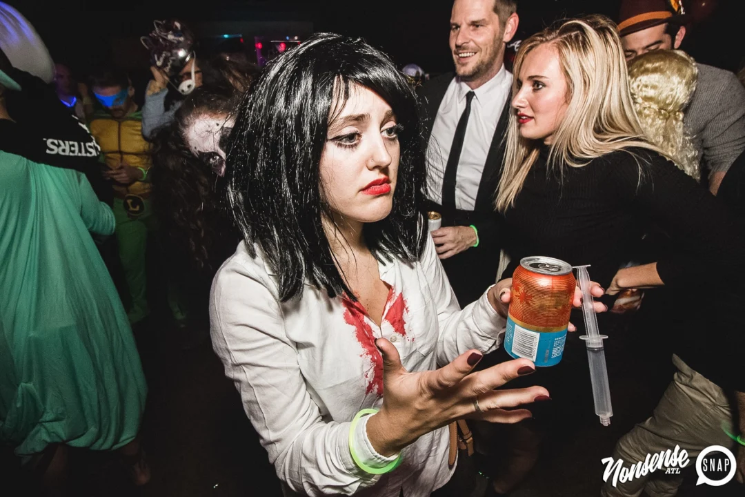Dr Peter Venkman's Spook Central Halloween Dance Party! Thursday October 31, 2019. Presented by Nonsense ATL at Venkman's, Old Fourth Ward, Atlanta. Kimber was the DJ. Photo by Oh Snap.
