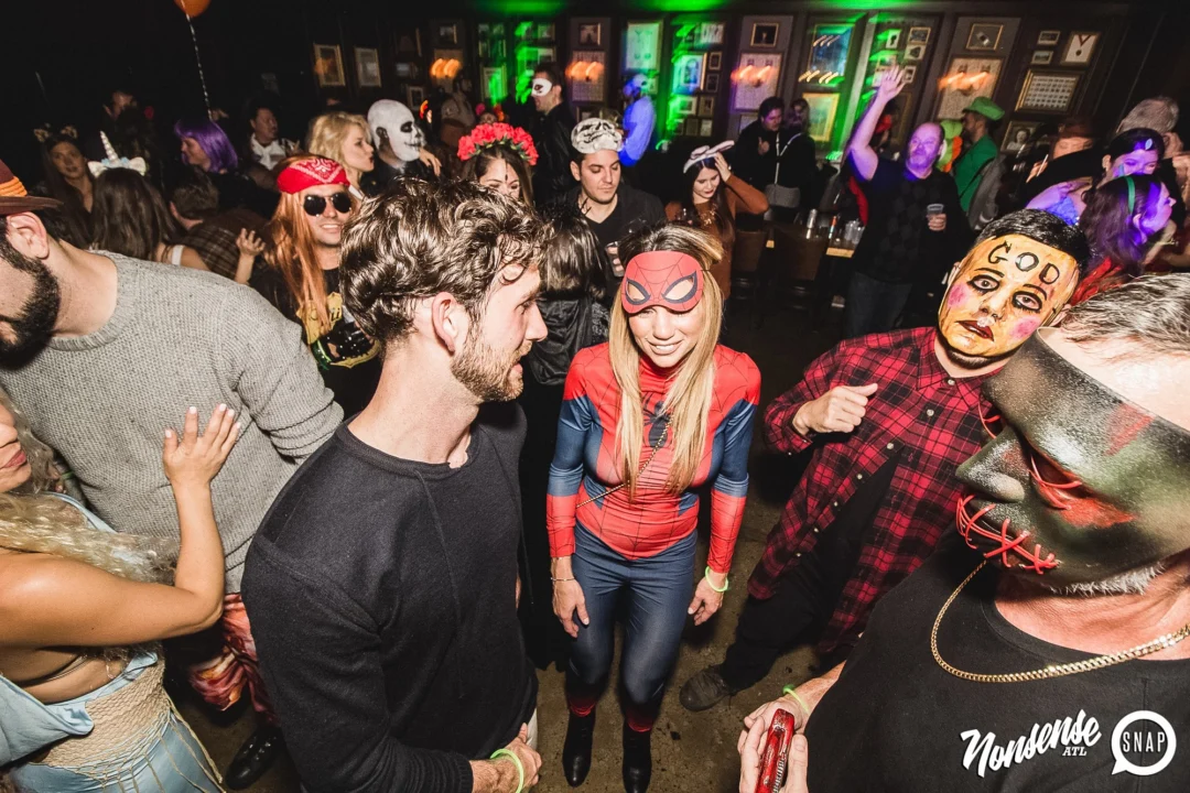 Dr Peter Venkman's Spook Central Halloween Dance Party! Thursday October 31, 2019. Presented by Nonsense ATL at Venkman's, Old Fourth Ward, Atlanta. Kimber was the DJ. Photo by Oh Snap.