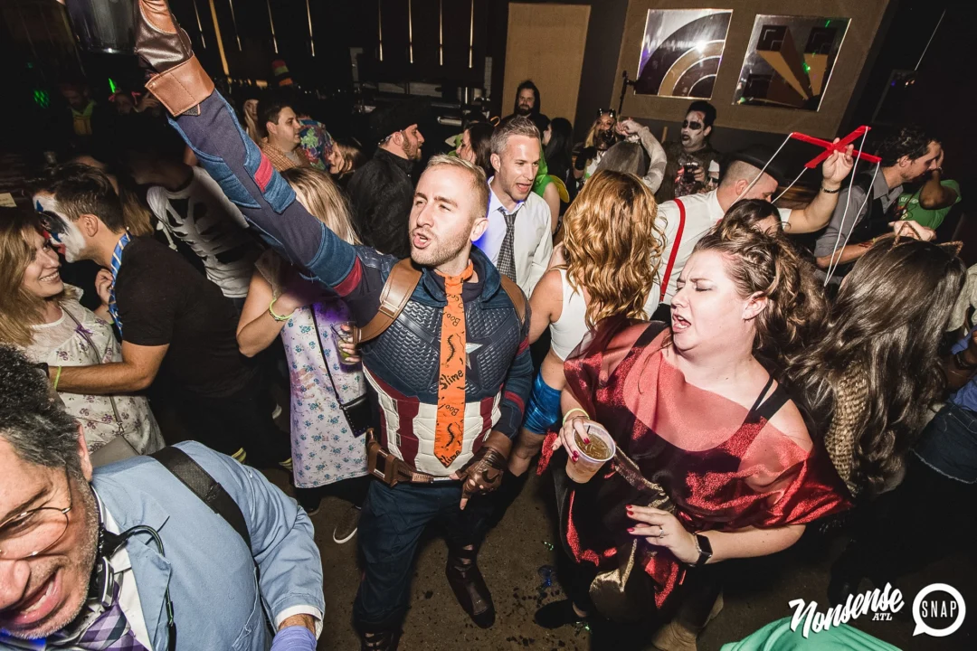 Dr Peter Venkman's Spook Central Halloween Dance Party! Thursday October 31, 2019. Presented by Nonsense ATL at Venkman's, Old Fourth Ward, Atlanta. Kimber was the DJ. Photo by Oh Snap.