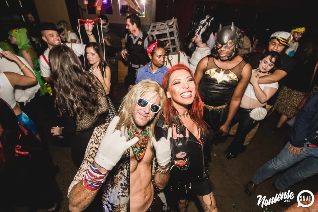 Dr Peter Venkman's Spook Central Halloween Dance Party! Thursday October 31, 2019. Presented by Nonsense ATL at Venkman's, Old Fourth Ward, Atlanta. Kimber was the DJ. Photo by Oh Snap.