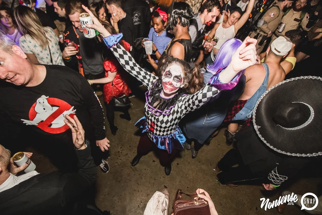 Dr Peter Venkman's Spook Central Halloween Dance Party! Thursday October 31, 2019. Presented by Nonsense ATL at Venkman's, Old Fourth Ward, Atlanta. Kimber was the DJ. Photo by Oh Snap.