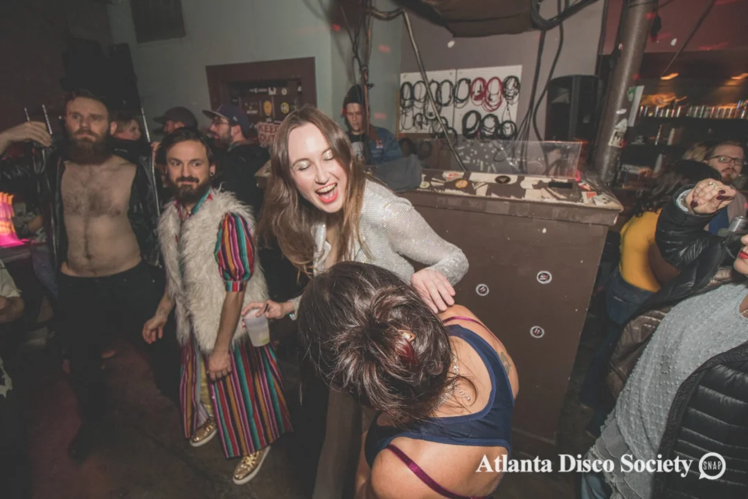 Atlanta Disco Society. 5th Meeting. November 22nd, 2019. Kimber was the DJ. Ree de la Vega was the special guest DJ. Photos by Oh Snap.