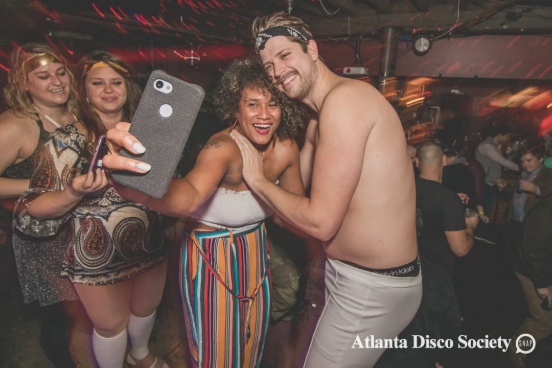 Atlanta Disco Society. 5th Meeting. November 22nd, 2019. Kimber was the DJ. Ree de la Vega was the special guest DJ. Photos by Oh Snap.