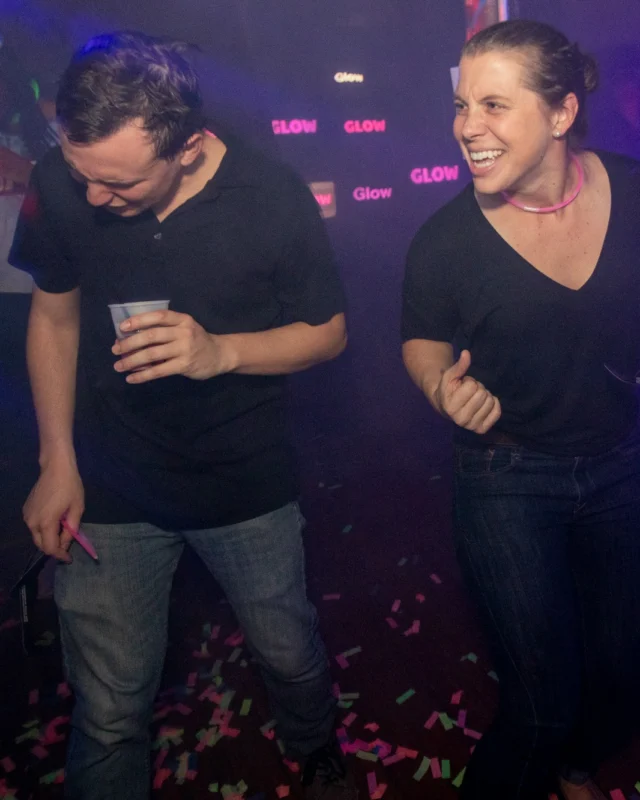 Nonsense GLOW - November 2019. The Basement - East Atlanta. Kimber was the DJ. Special decor by Tad. Photos by Oh Snap