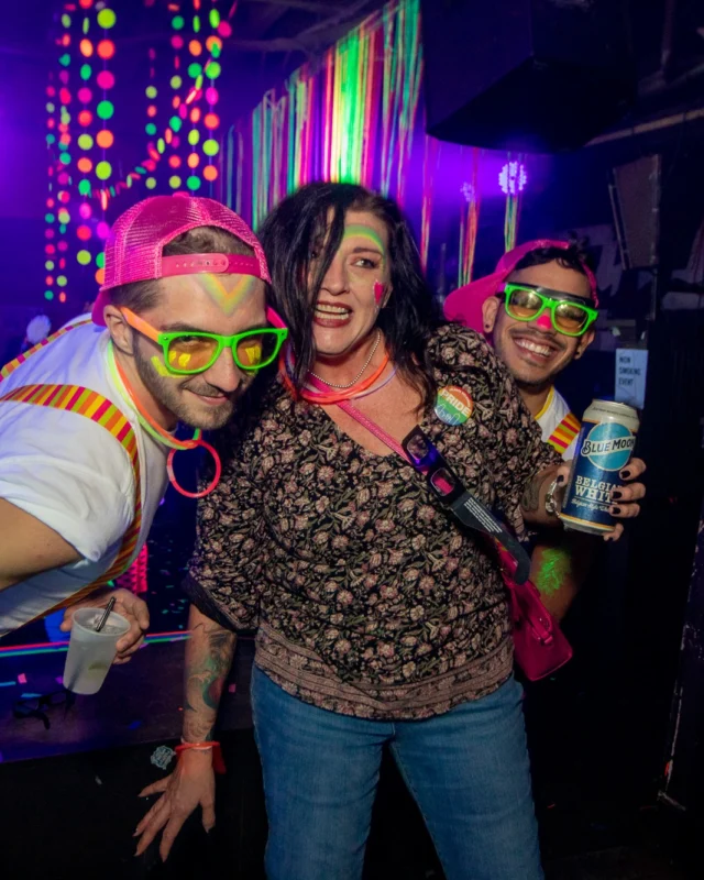 Nonsense GLOW - November 2019. The Basement - East Atlanta. Kimber was the DJ. Special decor by Tad. Photos by Oh Snap