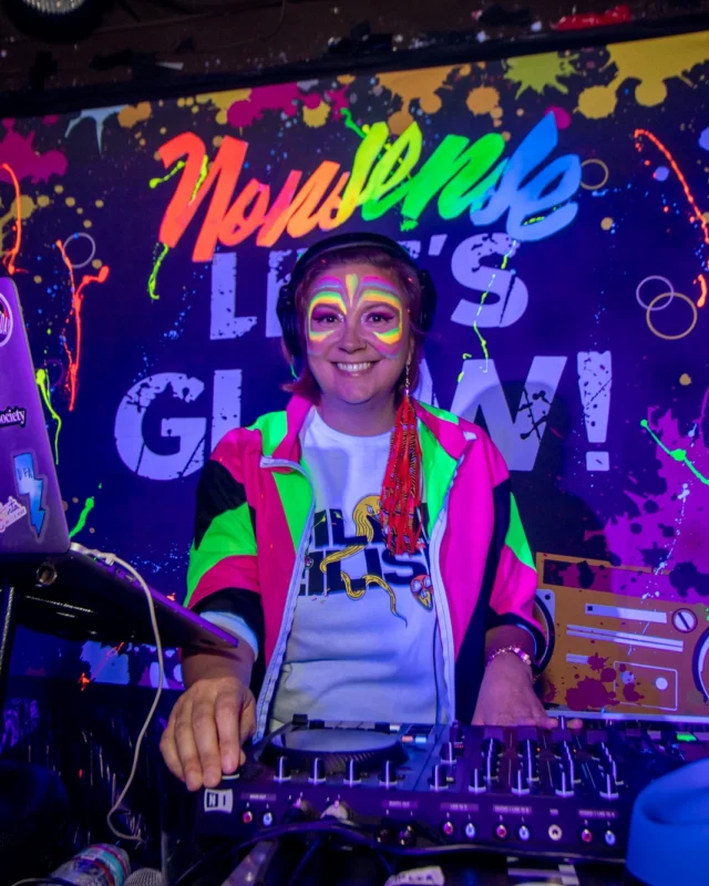 Nonsense GLOW - November 2019. The Basement - East Atlanta. Kimber was the DJ. Special decor by Tad. Photos by Oh Snap