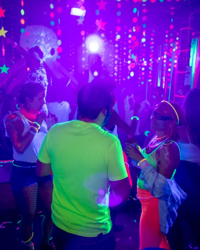 Nonsense GLOW - November 2019. The Basement - East Atlanta. Kimber was the DJ. Special decor by Tad. Photos by Oh Snap
