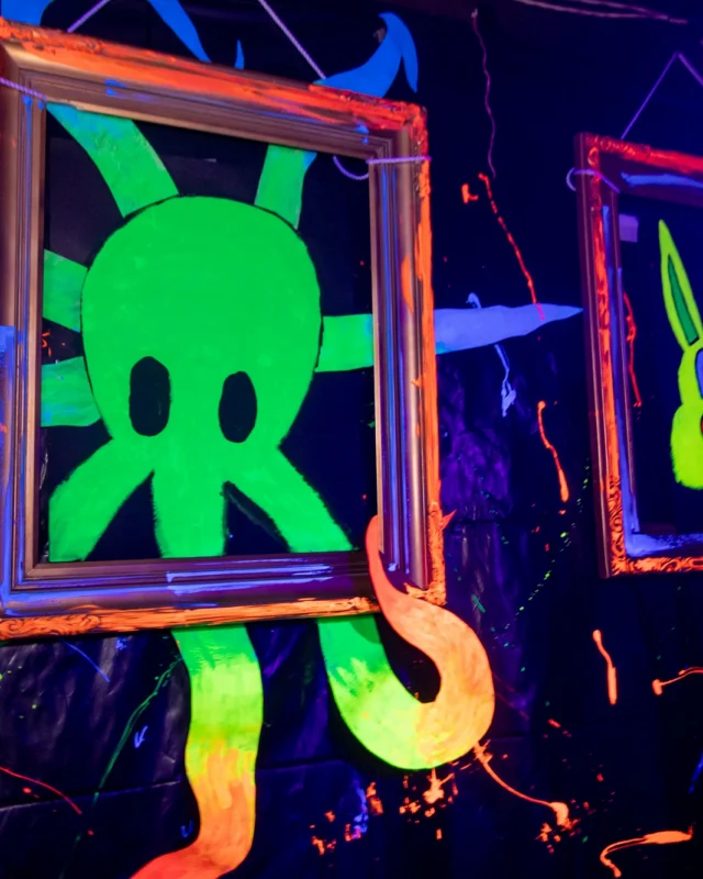 Nonsense GLOW - November 2019. The Basement - East Atlanta. Kimber was the DJ. Special decor by Tad. Photos by Oh Snap