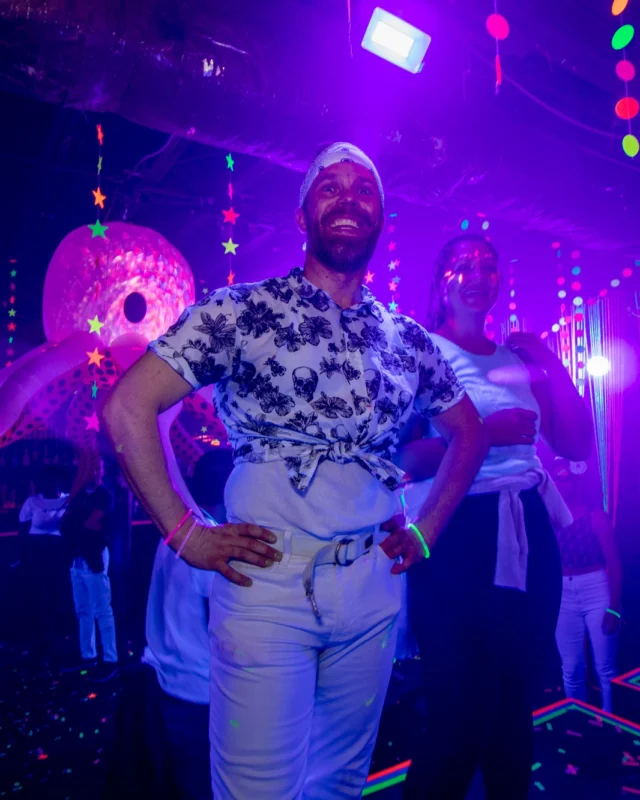 Nonsense GLOW - November 2019. The Basement - East Atlanta. Kimber was the DJ. Special decor by Tad. Photos by Oh Snap