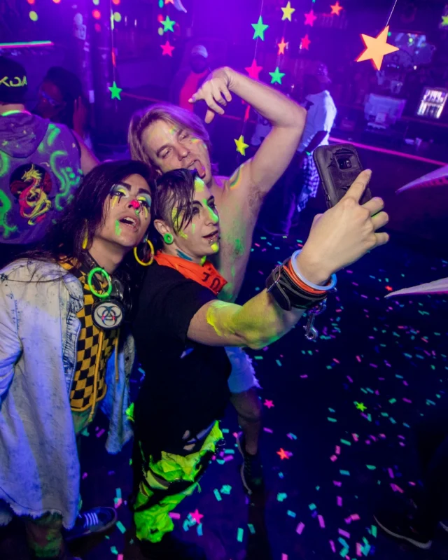 Nonsense GLOW - November 2019. The Basement - East Atlanta. Kimber was the DJ. Special decor by Tad. Photos by Oh Snap