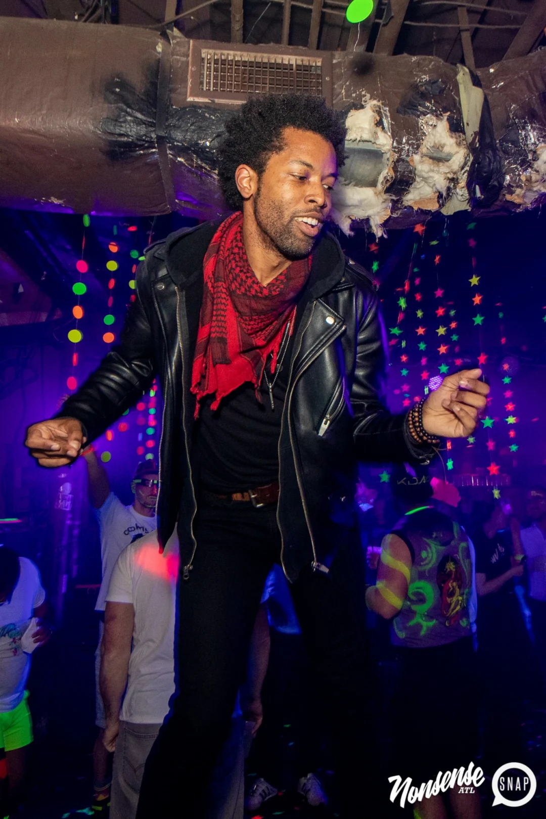 Nonsense GLOW - November 2019. The Basement - East Atlanta. Kimber was the DJ. Special decor by Tad. Photos by Oh Snap