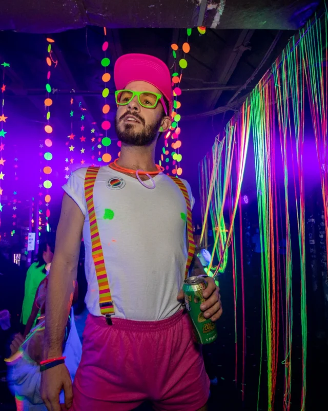 Nonsense GLOW - November 2019. The Basement - East Atlanta. Kimber was the DJ. Special decor by Tad. Photos by Oh Snap