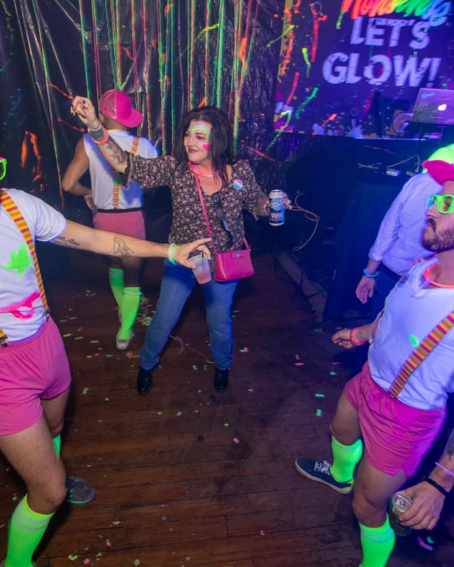 Nonsense GLOW - November 2019. The Basement - East Atlanta. Kimber was the DJ. Special decor by Tad. Photos by Oh Snap