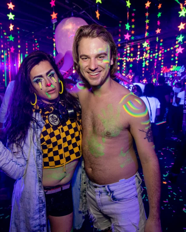 Nonsense GLOW - November 2019. The Basement - East Atlanta. Kimber was the DJ. Special decor by Tad. Photos by Oh Snap