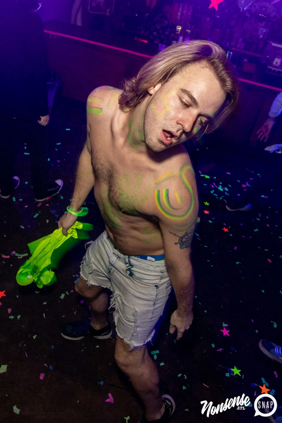Nonsense GLOW - November 2019. The Basement - East Atlanta. Kimber was the DJ. Special decor by Tad. Photos by Oh Snap