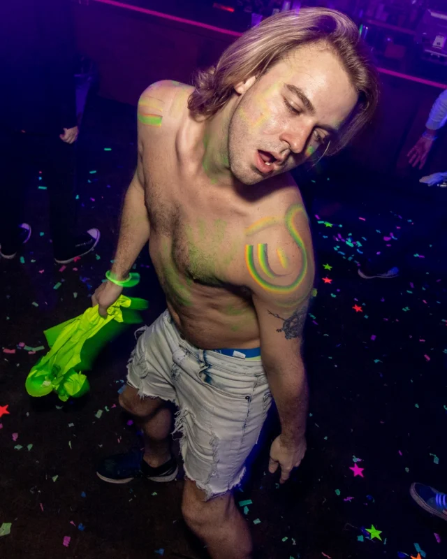 Nonsense GLOW - November 2019. The Basement - East Atlanta. Kimber was the DJ. Special decor by Tad. Photos by Oh Snap