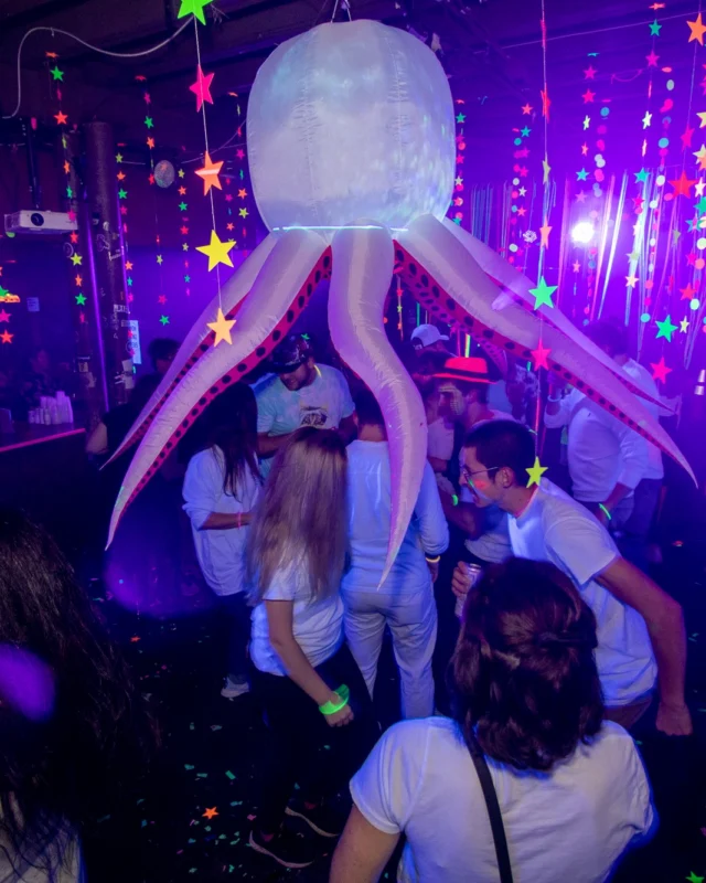 Nonsense GLOW - November 2019. The Basement - East Atlanta. Kimber was the DJ. Special decor by Tad. Photos by Oh Snap