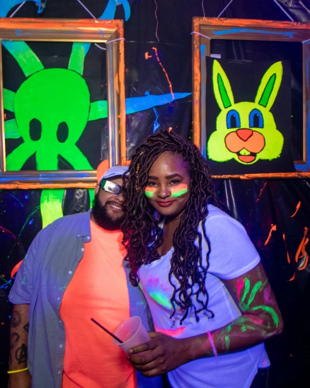 Nonsense GLOW - November 2019. The Basement - East Atlanta. Kimber was the DJ. Special decor by Tad. Photos by Oh Snap