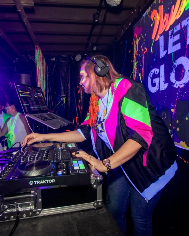 Nonsense GLOW - November 2019. The Basement - East Atlanta. Kimber was the DJ. Special decor by Tad. Photos by Oh Snap