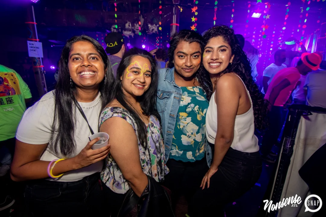 Nonsense GLOW - November 2019. The Basement - East Atlanta. Kimber was the DJ. Special decor by Tad. Photos by Oh Snap