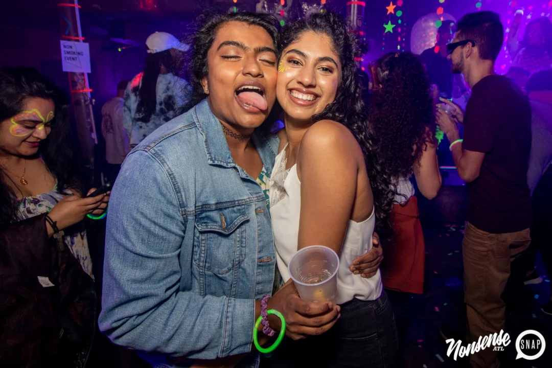 Nonsense GLOW - November 2019. The Basement - East Atlanta. Kimber was the DJ. Special decor by Tad. Photos by Oh Snap