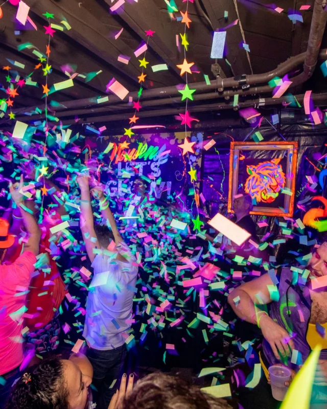 Nonsense GLOW - November 2019. The Basement - East Atlanta. Kimber was the DJ. Special decor by Tad. Photos by Oh Snap