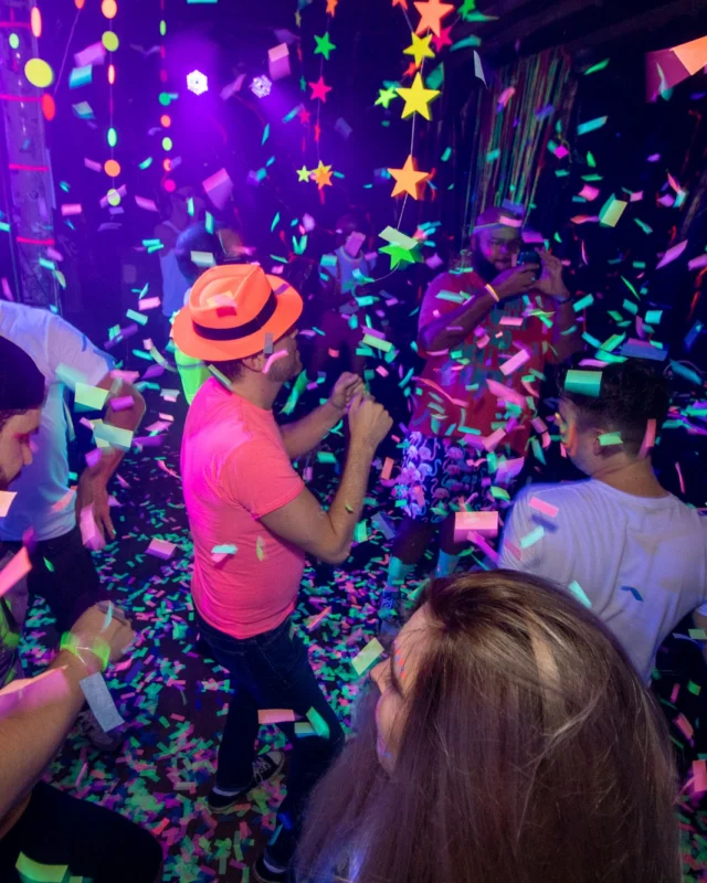 Nonsense GLOW - November 2019. The Basement - East Atlanta. Kimber was the DJ. Special decor by Tad. Photos by Oh Snap