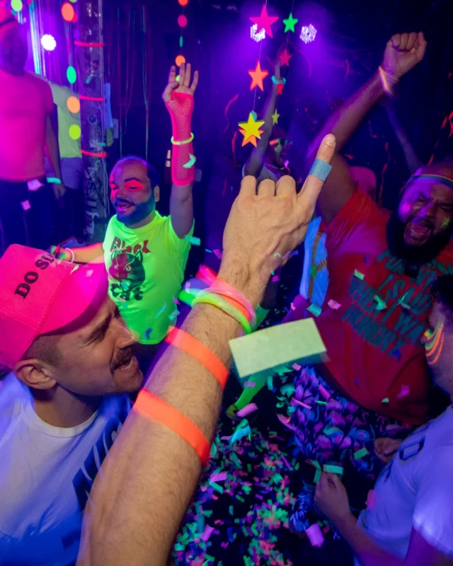 Nonsense GLOW - November 2019. The Basement - East Atlanta. Kimber was the DJ. Special decor by Tad. Photos by Oh Snap
