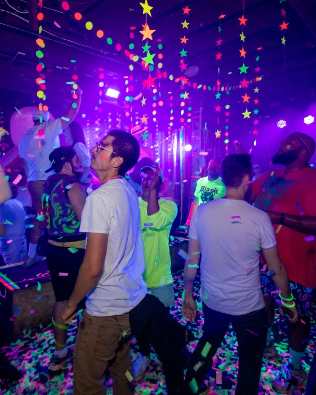 Nonsense GLOW - November 2019. The Basement - East Atlanta. Kimber was the DJ. Special decor by Tad. Photos by Oh Snap
