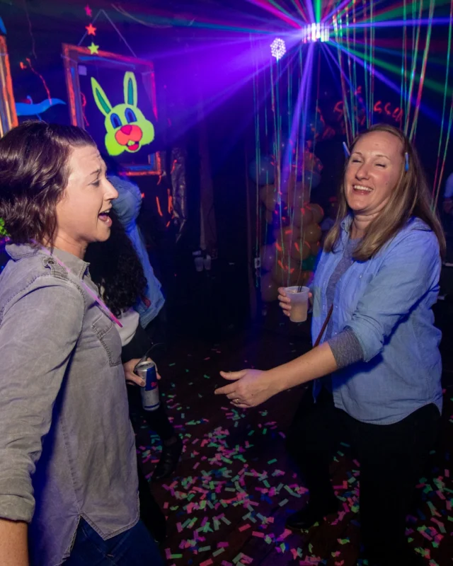 Nonsense GLOW - November 2019. The Basement - East Atlanta. Kimber was the DJ. Special decor by Tad. Photos by Oh Snap