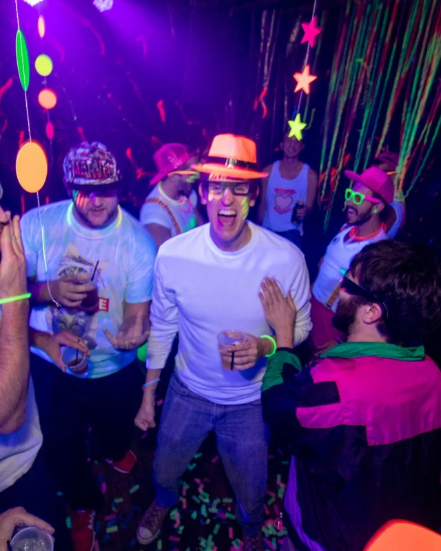 Nonsense GLOW - November 2019. The Basement - East Atlanta. Kimber was the DJ. Special decor by Tad. Photos by Oh Snap
