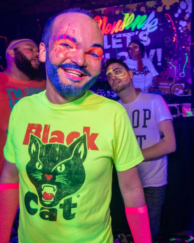 Nonsense GLOW - November 2019. The Basement - East Atlanta. Kimber was the DJ. Special decor by Tad. Photos by Oh Snap