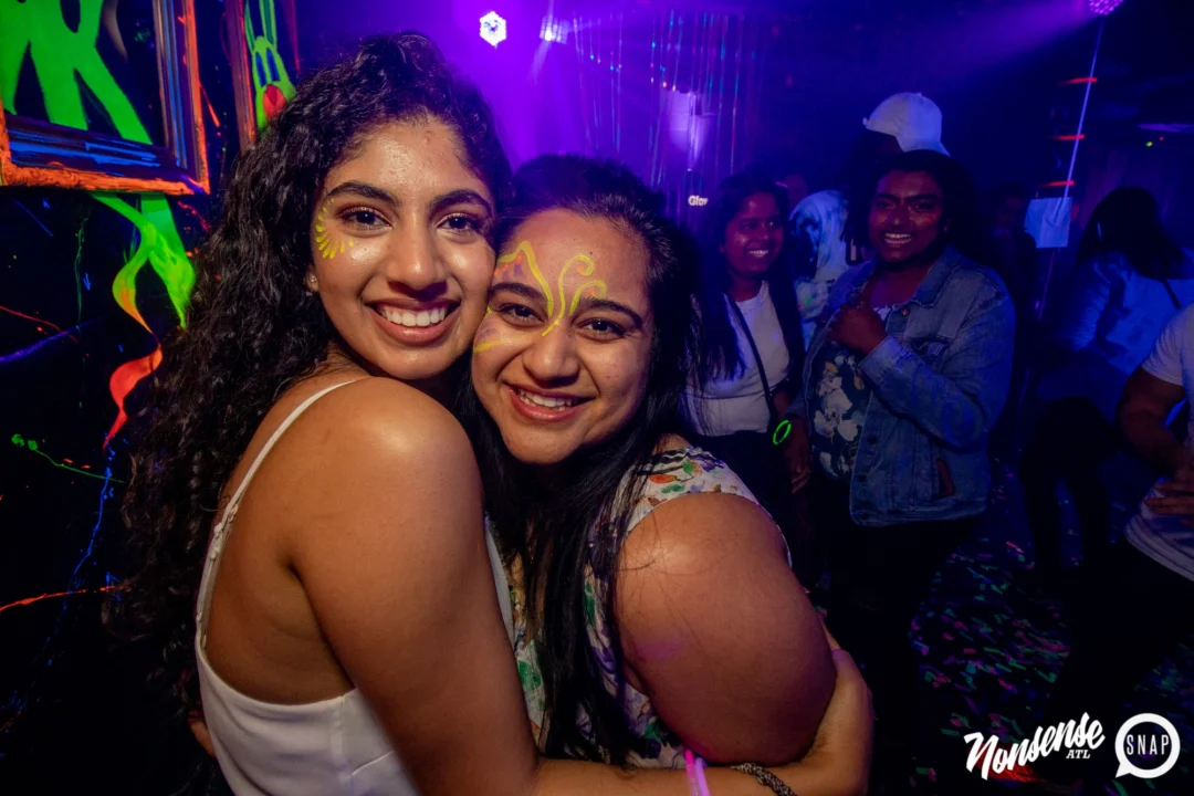 Nonsense GLOW - November 2019. The Basement - East Atlanta. Kimber was the DJ. Special decor by Tad. Photos by Oh Snap