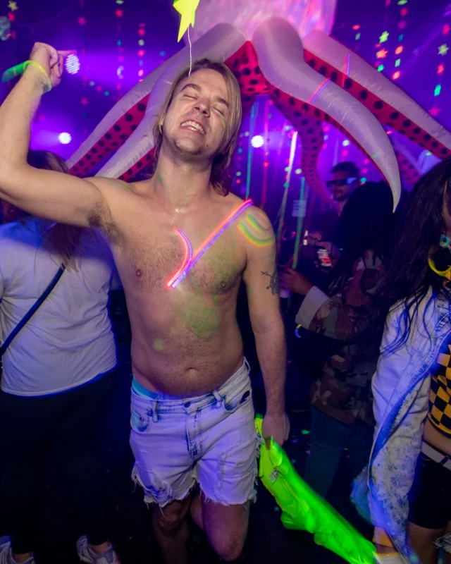 Nonsense GLOW - November 2019. The Basement - East Atlanta. Kimber was the DJ. Special decor by Tad. Photos by Oh Snap