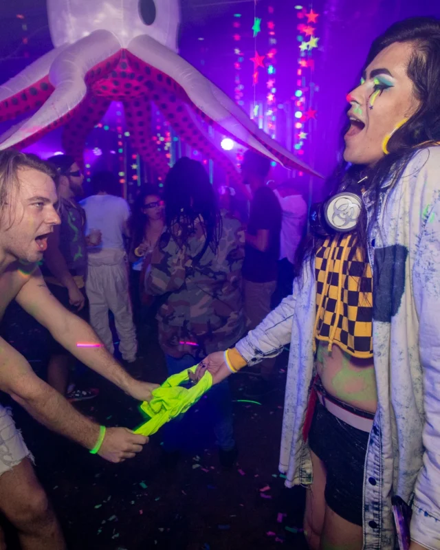 Nonsense GLOW - November 2019. The Basement - East Atlanta. Kimber was the DJ. Special decor by Tad. Photos by Oh Snap